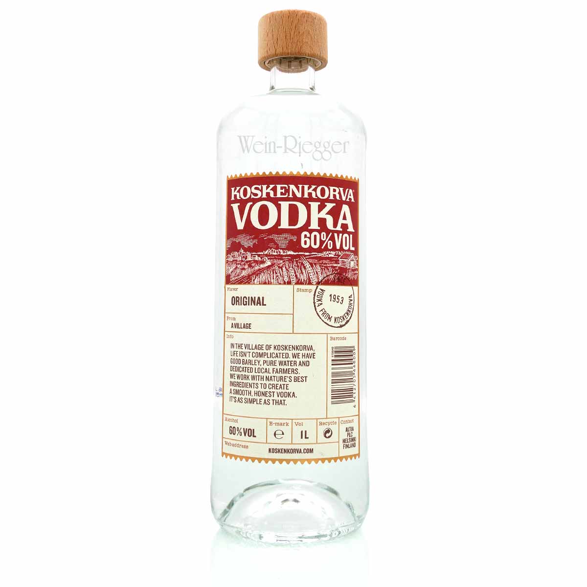 Koskenkorva Vodka Original 60 % vol 1 l