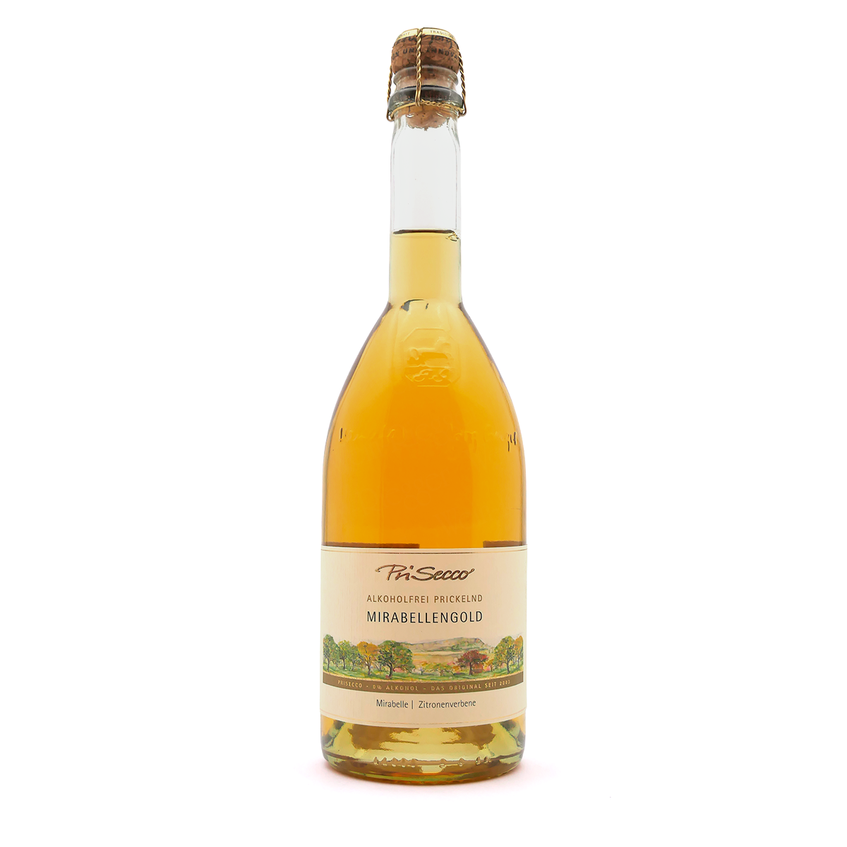Likör, Mirabellengold, Flasche, Glasflasche, Zitrone