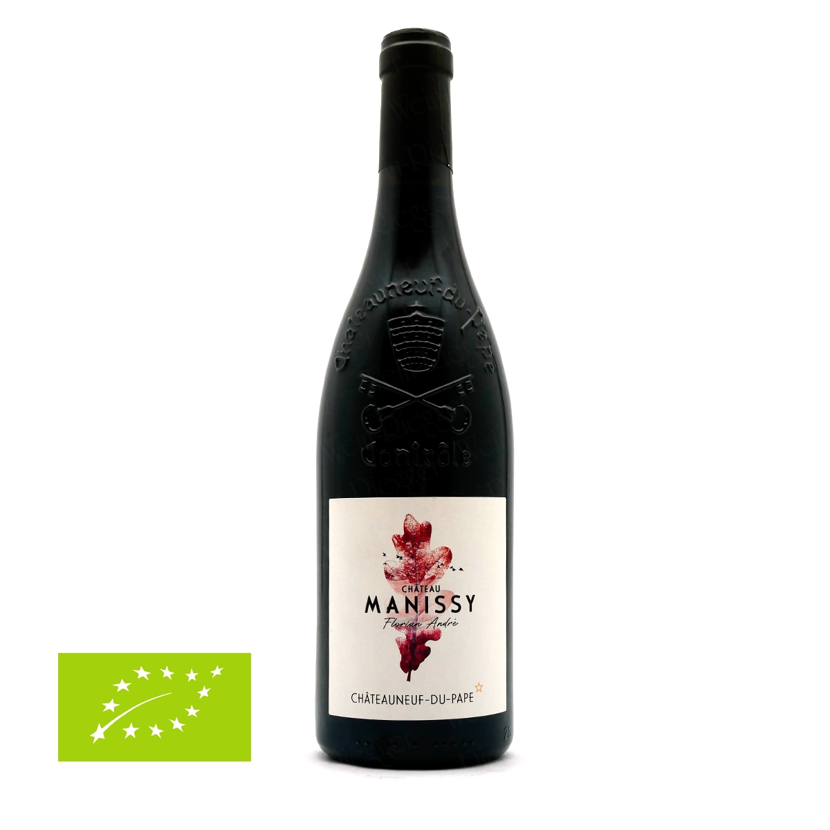 Wein, Rotwein, Flasche, EU-Bio-Label, Château Manissy