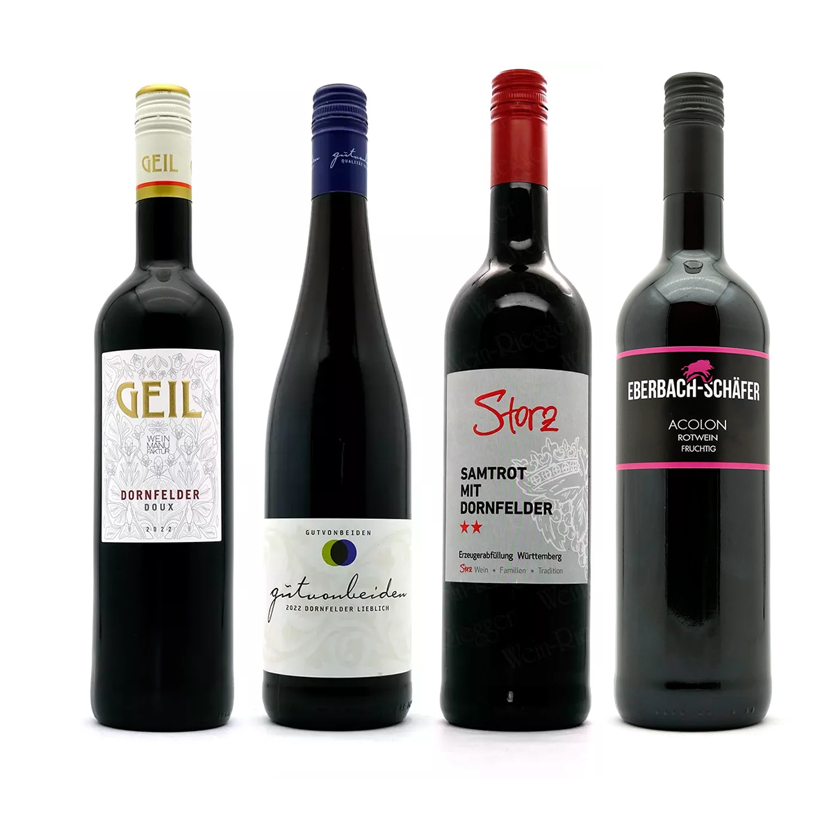 Wein, Rotwein, Dornfelder, Flasche, Etikett
