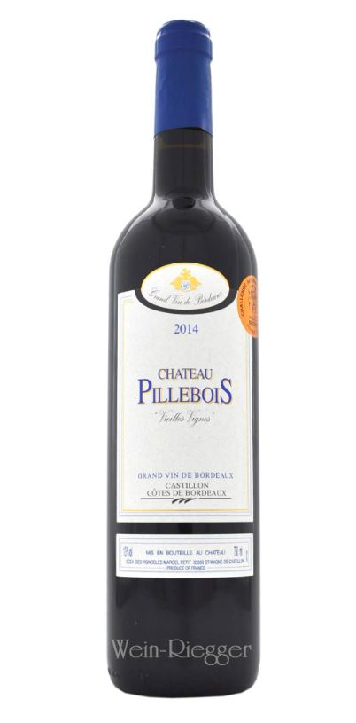 Château Pillebois 2014 Vieilles Vignes Castillon Côtes de Bordeaux