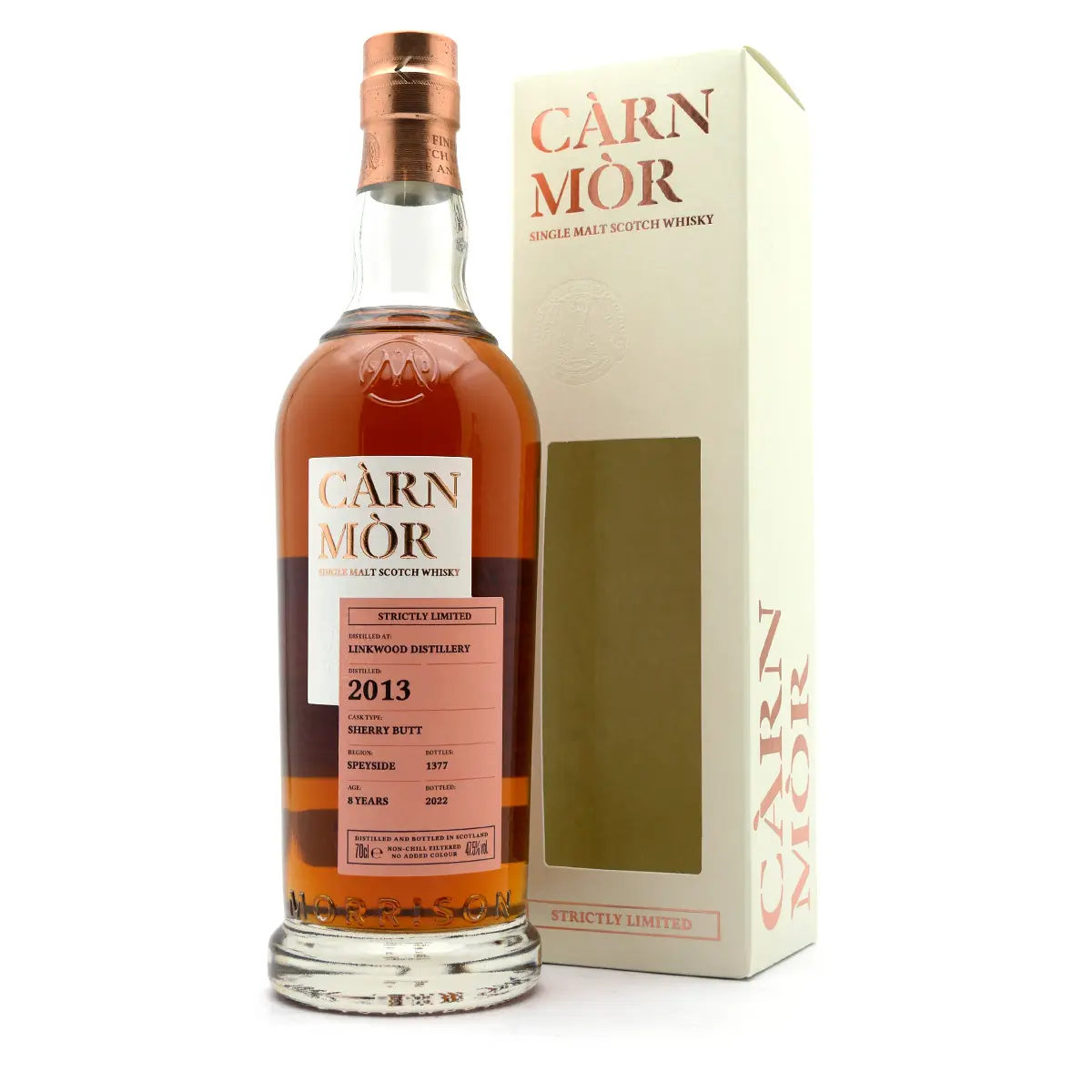 Linkwood_2013_Sherry_Butt_Carn_Mor-10323 Linkwood Distillery 8 Jahre Sherry Butt 2013/2022 | Càrn Mòr