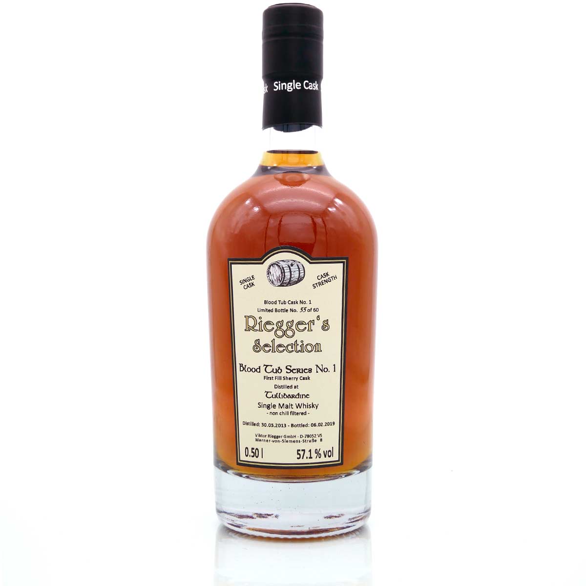 Blood_Tub_Series_No-1_Tullibardine_Rieggers_Selection-06290 Blood Tub Series No. 1 Tullibardine 2013 First Fill Sherry Cask - Riegger's Selection (57,1 % vol)