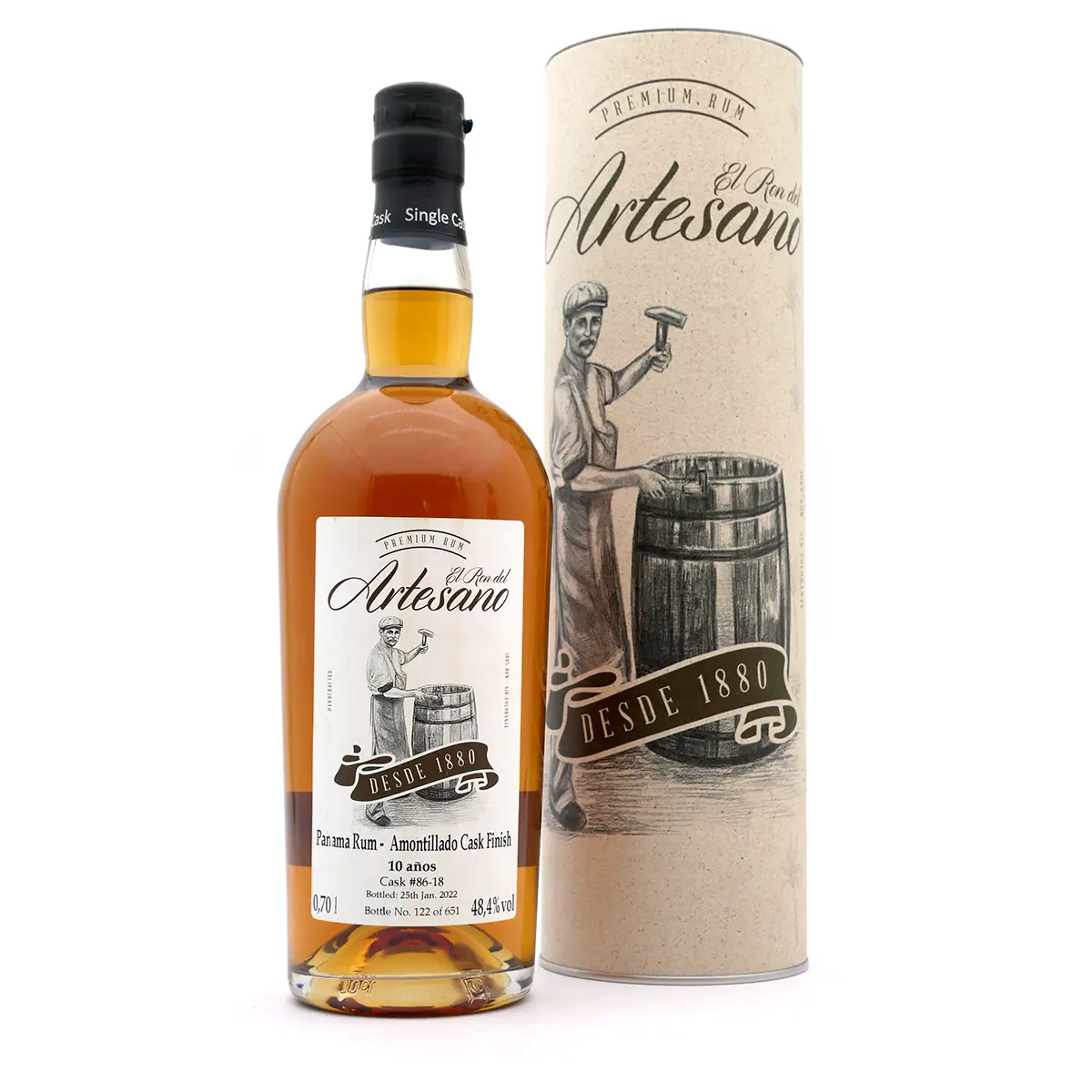 Artesano_10_anos_Amontillado_Cask_Finish-48-4-09607 Ron Artesano 10yo Amontillado Cask Finish | 48,4 % vol - Panama Rum