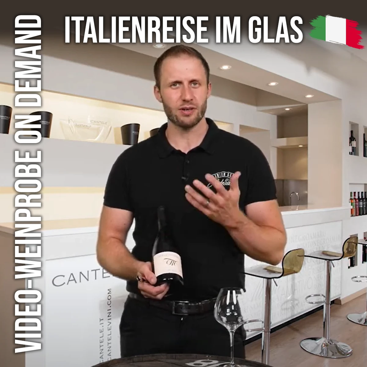 Video-Weinprobe ITALIENREISE IM GLAS