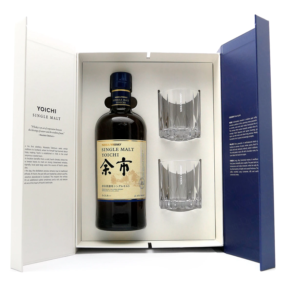 Nikka Whisky YOICHI Single Malt Geschenkbox mit Gläsern