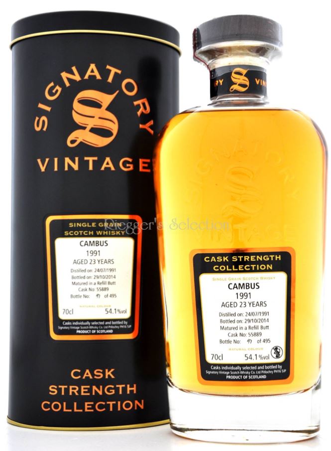 Cambus 23 Jahre 1991 - 2014 Signatory Vintage Cask Strength Collection