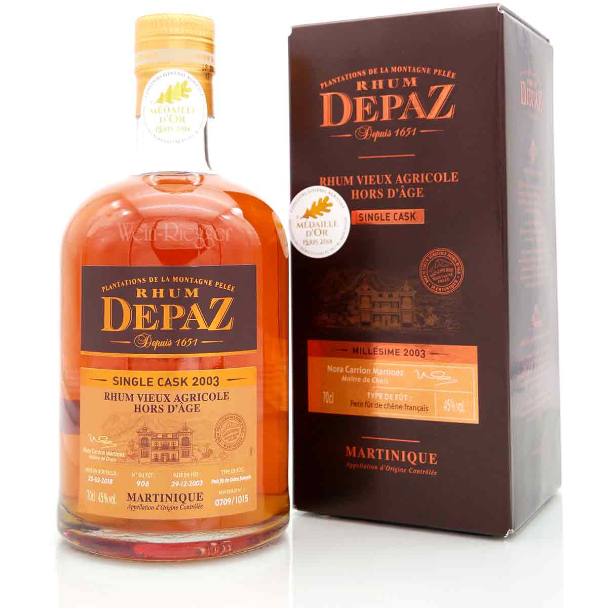 Depaz_Single_Cask_2003_Rhum_Vieux_Agricole_Hors_dAge_Martinique-05606 Depaz Rhum Millésime 2003 Single Cask