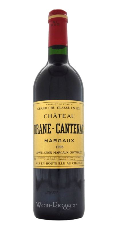 Château Brane Cantenac 1998 AC Margaux 2ème Cru Classé