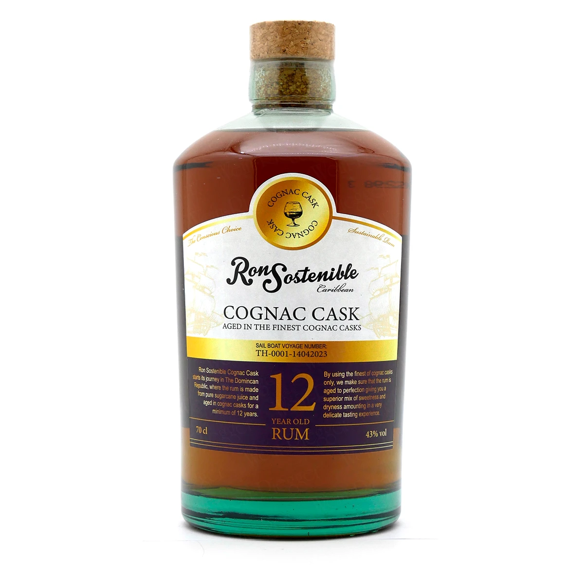 Ron Sostenible COGNAC CASK 12 Jahre Ron Sostenible COGNAC CASK 12 Jahre