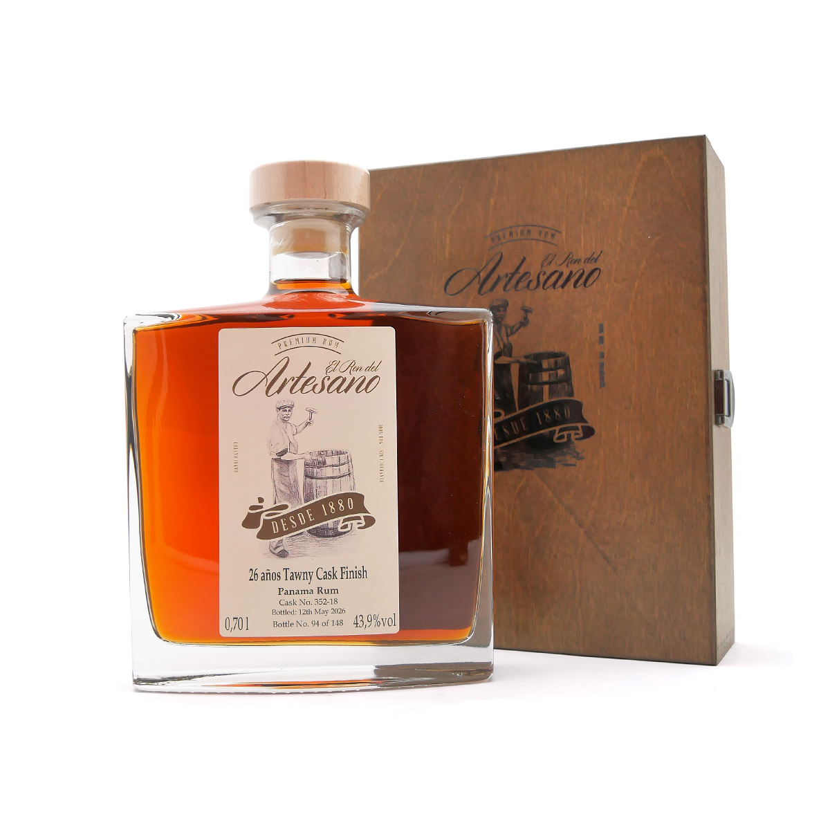Ron Artesano 26 yo Tawny Port Cask 43,9%  - Panama Rum