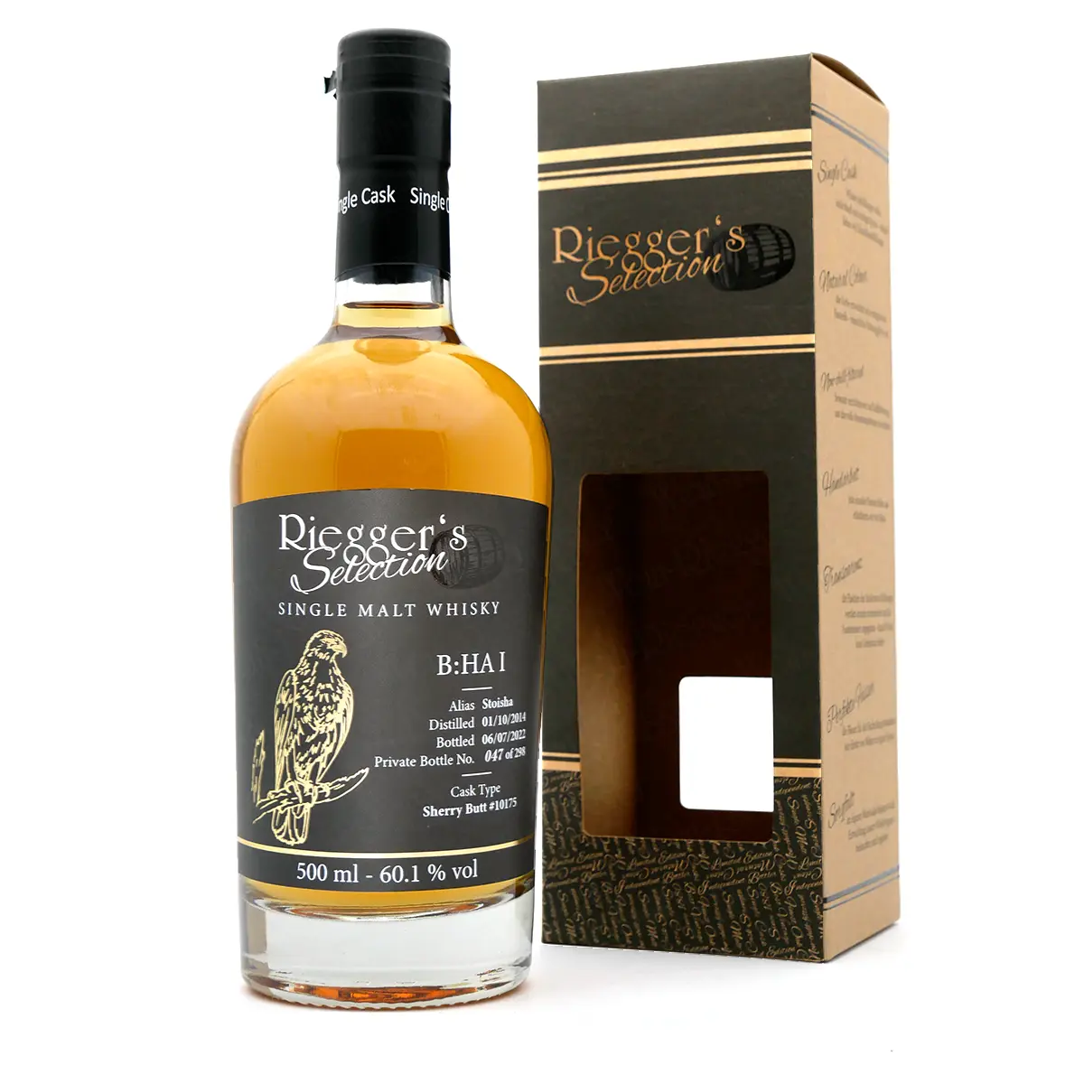 BHA_1_Stoisha_2014-2022-Rieggers_Selection_Sherry_Butt-09967 B:HA 1 - Stoisha 2014 - Riegger's Selection (60,1 % vol)