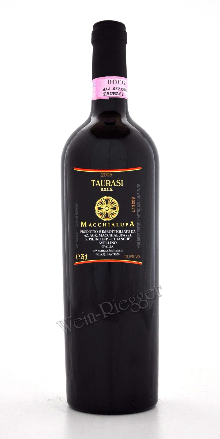 01601a_prot Le Surte 2005 DOCG Taurasi - Azienda Agricola Macchialupa
