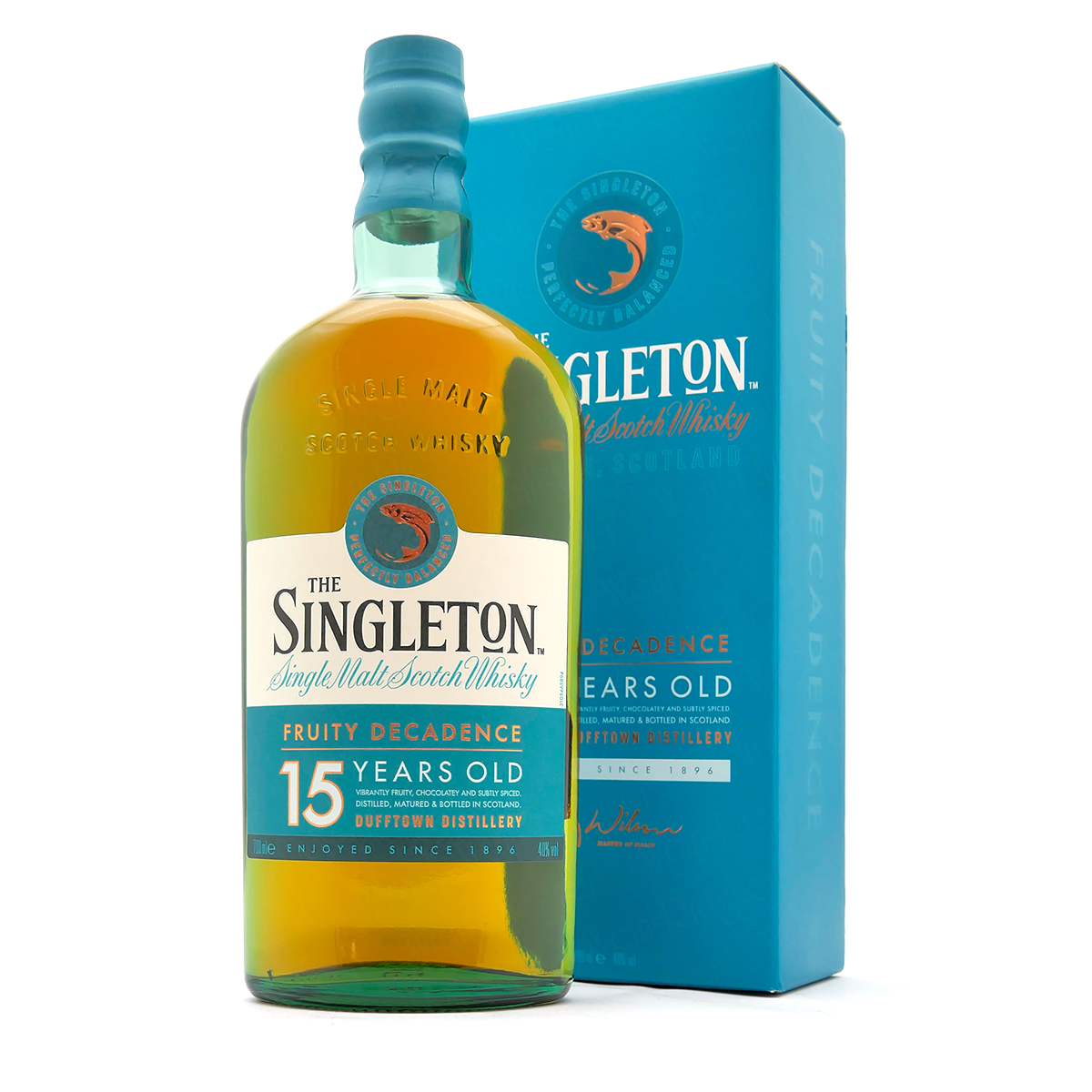 einzelner whisky, scotch whisky, 15 jahre, flasche, box