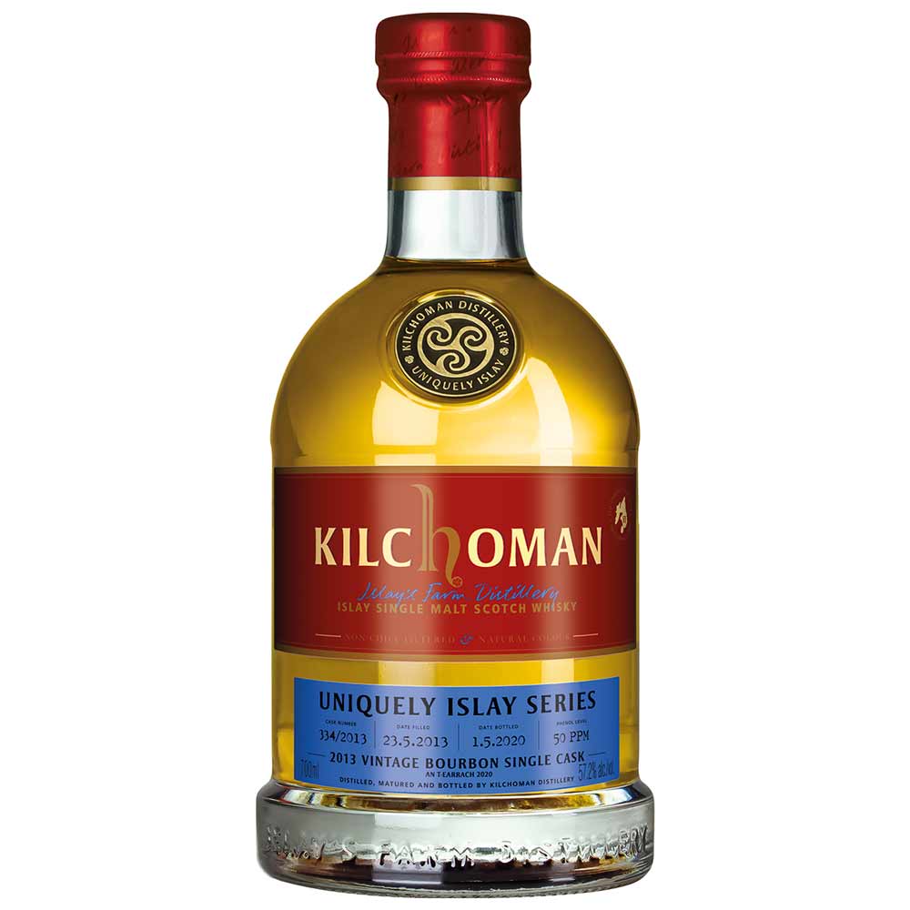 Kilchoman Vintage 334/2013 Fresh Bourbon Barrel - 57,2 % vol - Uniquely Islay Series #6/9