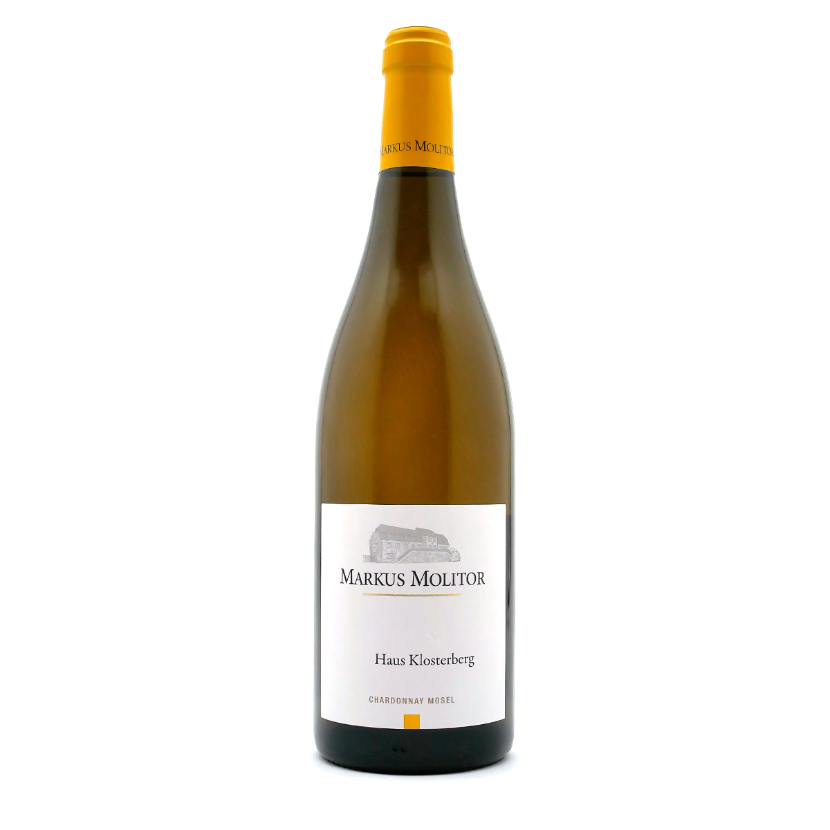 Weißwein, Chardonnay, Moselwein, Glasflasche, Gelber Verschluss