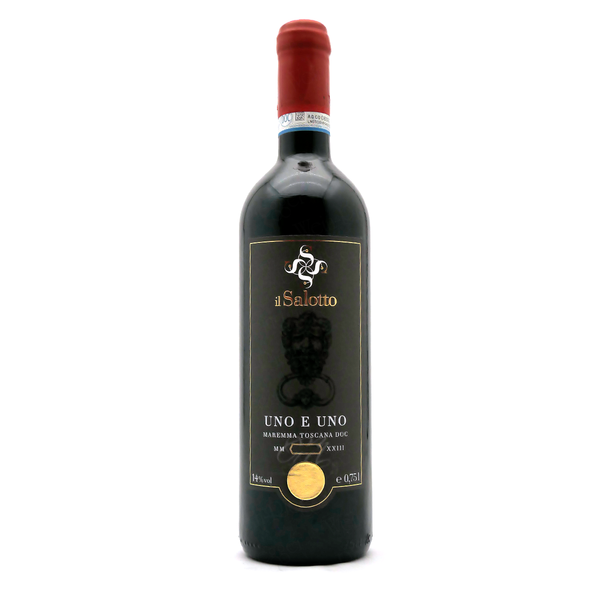 Wein, Rotwein, Flasche, Italienisch, UNO E UNO