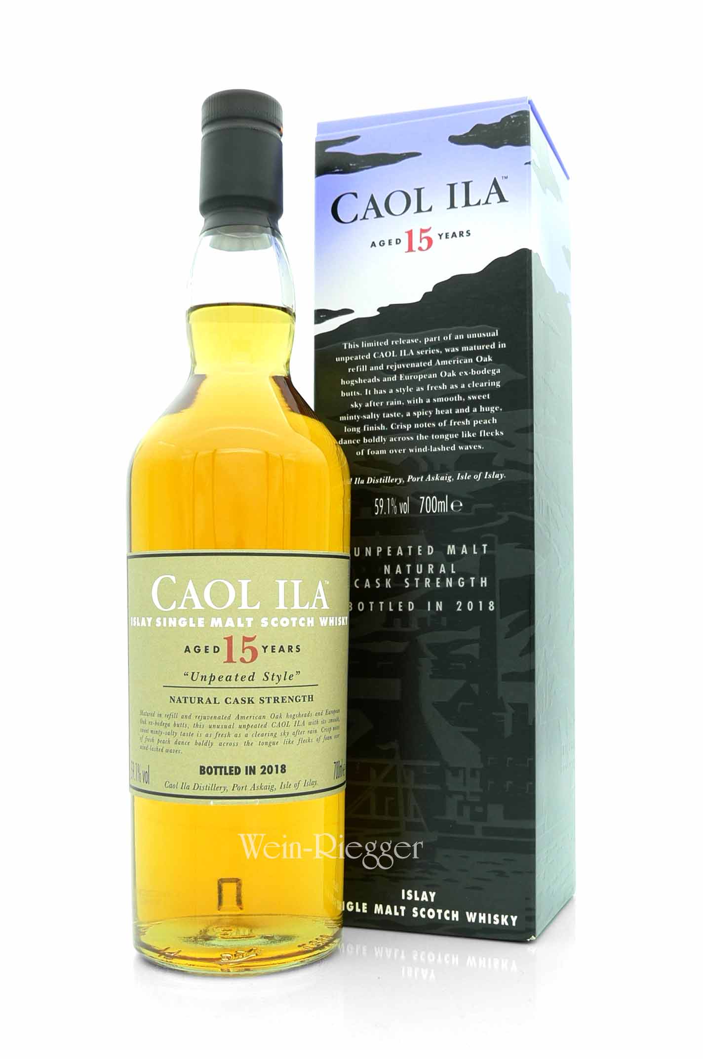 Caol Ila 15 Jahre Unpeated Style Bottled 2018 59,1 % vol
