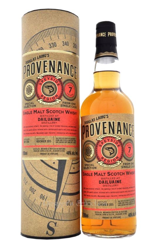 provenance-dailuaine7-05784 Dailuaine 7 Jahre Provenance Douglas Laing 2008 - 2015