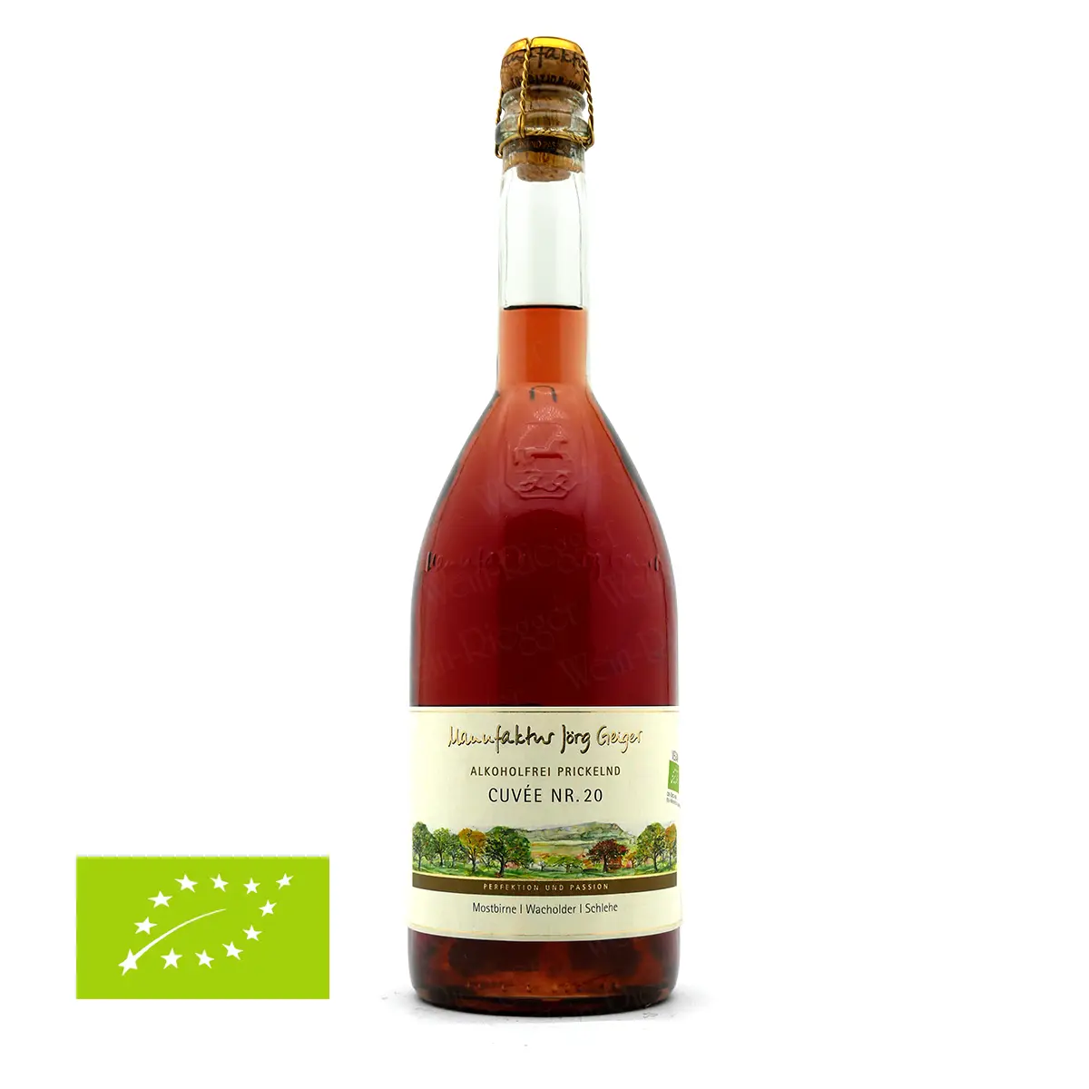 Cuvee_Nr-20_alkoholfrei_prickelnd_Prisecco_Joerg_Geiger Bio-CUVÉE Nr. 20 Fruchtsaftsecco - Manufaktur Geiger