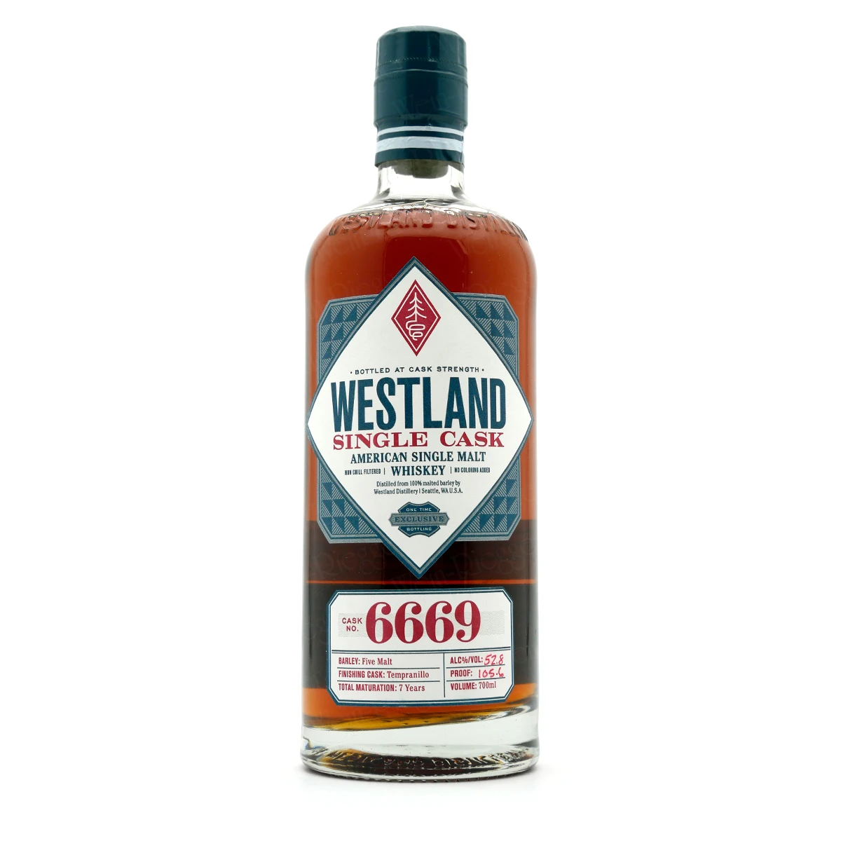 Westland Single Cask TEMPRANILLO Cask No. 6669 Westland Single Cask TEMPRANILLO Cask No. 6669