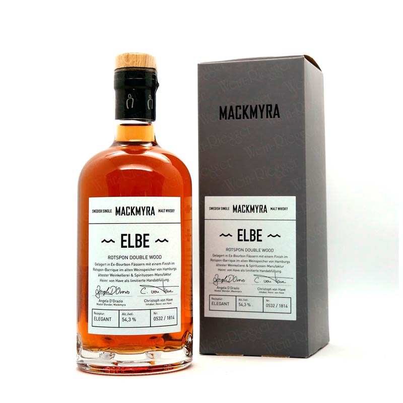 Mackmyra ELBE Rotspon Double Wood 54,3 % vol
