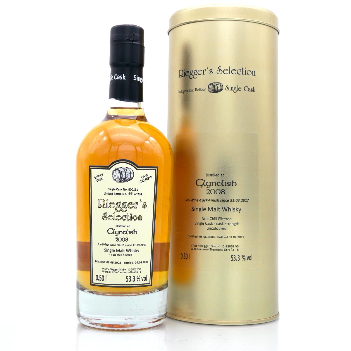 Clynelish 2008 Ice Wine Cask Finish - Riegger's Selection (53,3 % vol)