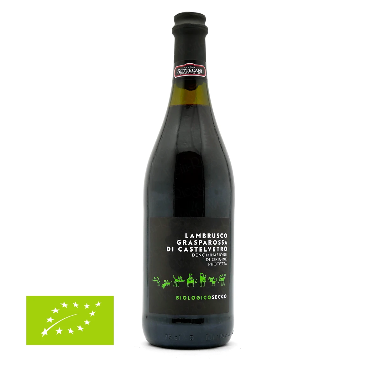 Lambrusco BIOLOGICO SECCO DOP Grasparossa Frizzante - Settecani Lambrusco BIOLOGICO SECCO DOP Grasparossa Frizzante - Settecani