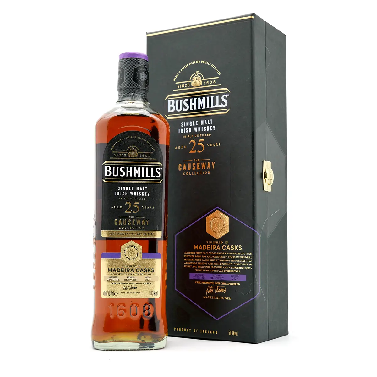 Bushmills 25 Jahre MADEIRA CASKS Causeway Collection | Irish Whiskey