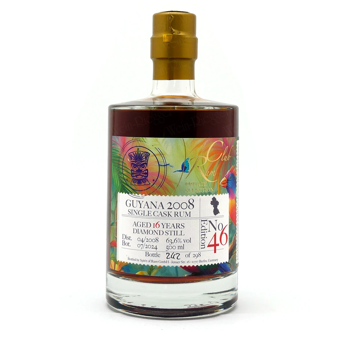 GUYANA 2008 Edition 46 - Rumclub Private Selection GUYANA 2008 Edition 46 - Rumclub Private Selection