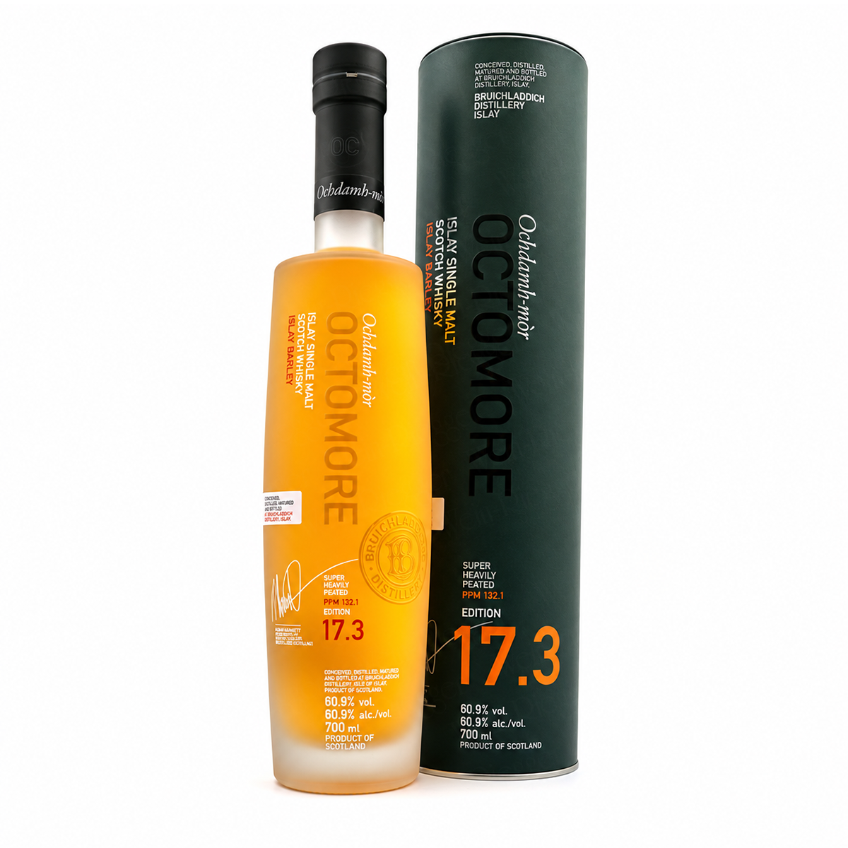 Single Malt Whisky, Whiskyflasche, gelbe Flasche, Geschenkverpackung, 700 ml