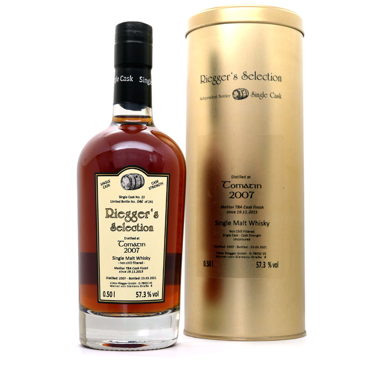 Tomatin_2007_Molitor_Trockenbeerenauslese_Rieggers_Selection-08817 Tomatin 2007 Molitor TBA Cask - Riegger's Selection (57,3 % vol)