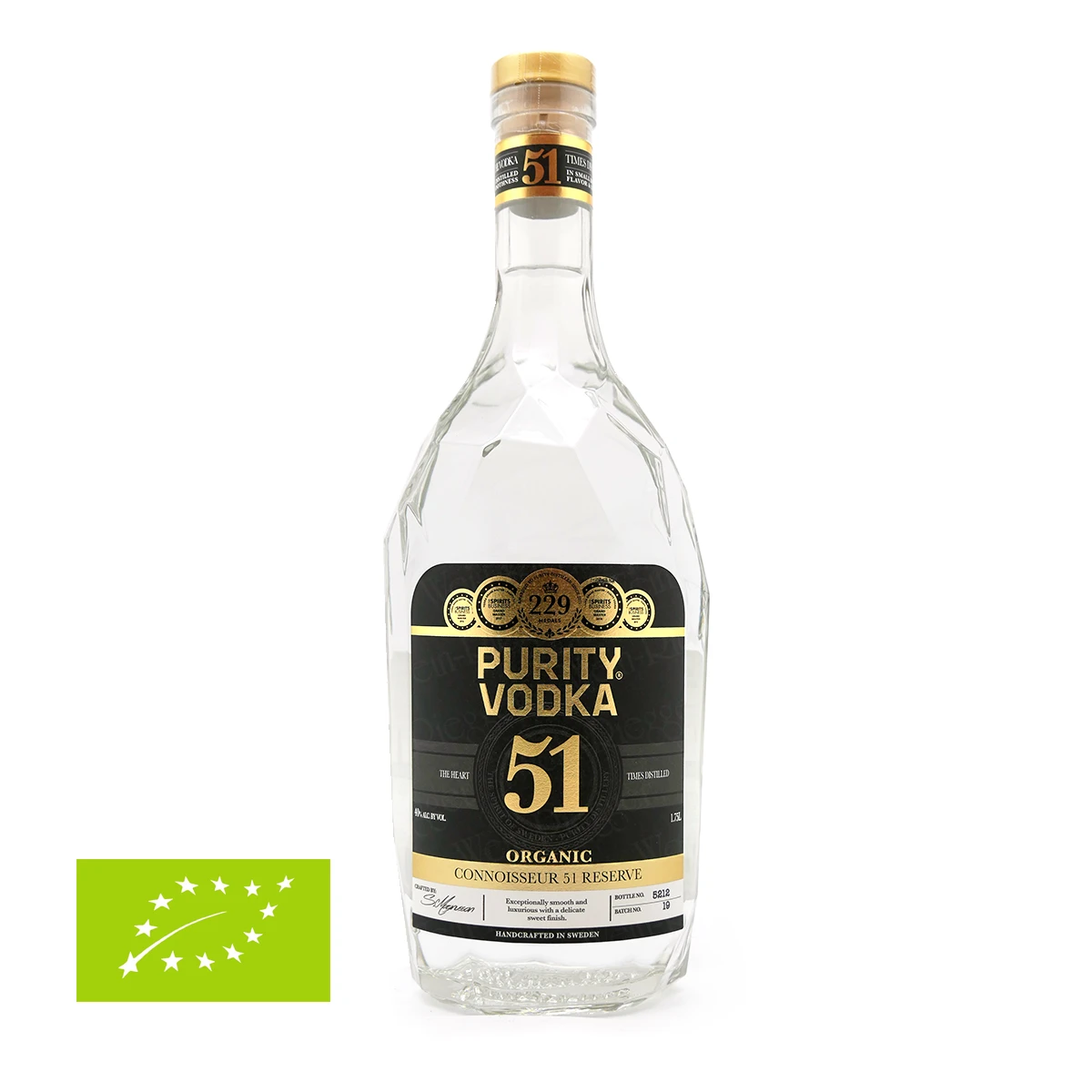 Purity Vodka CONNOISSEUR 51 RESERVE Organic