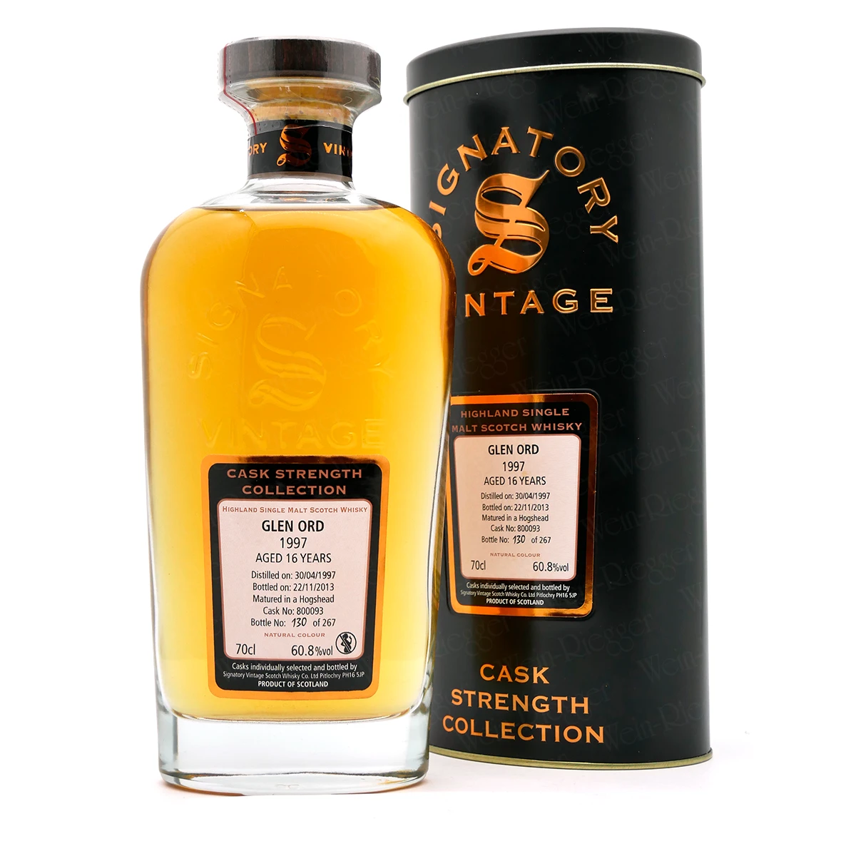 Glen Ord 1997 Signatory Vintage Cask Strength Collection 60,8 % vol Glen Ord 1997 Signatory Vintage Cask Strength Collection 60,8 % vol