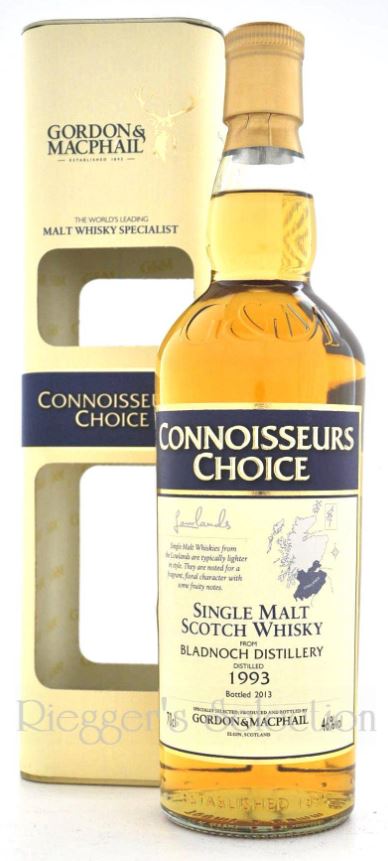 BLADNOCH 1993 - 2013 Connoisseurs Choice - Gordon & MacPhail