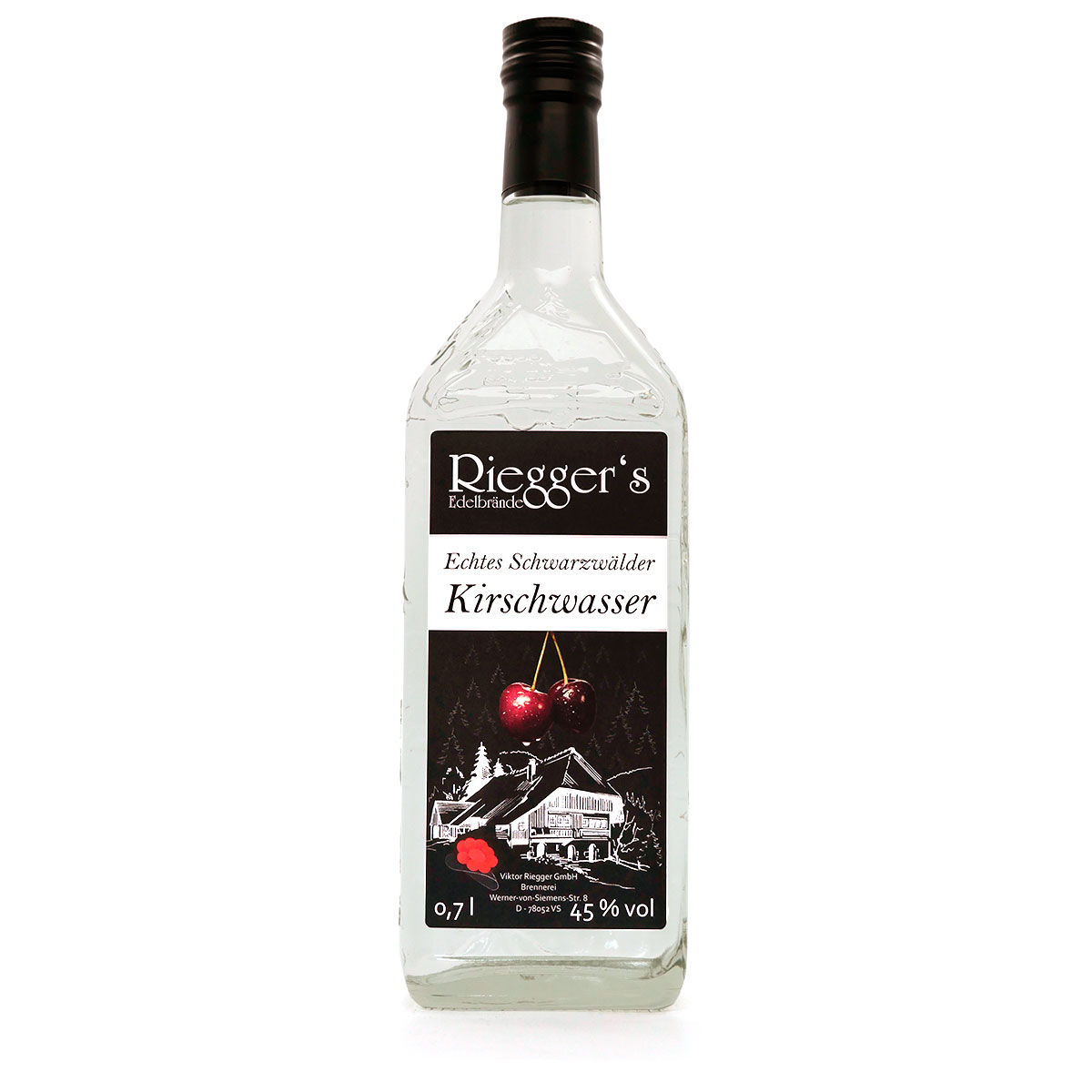 Echtes_Schwarzwaelder_Kirschwasser_700ml_Rieggers_Edelbraende-36517 Echtes Schwarzwälder Kirschwasser (Schwarzwaldflasche) - Riegger's Edelbrände