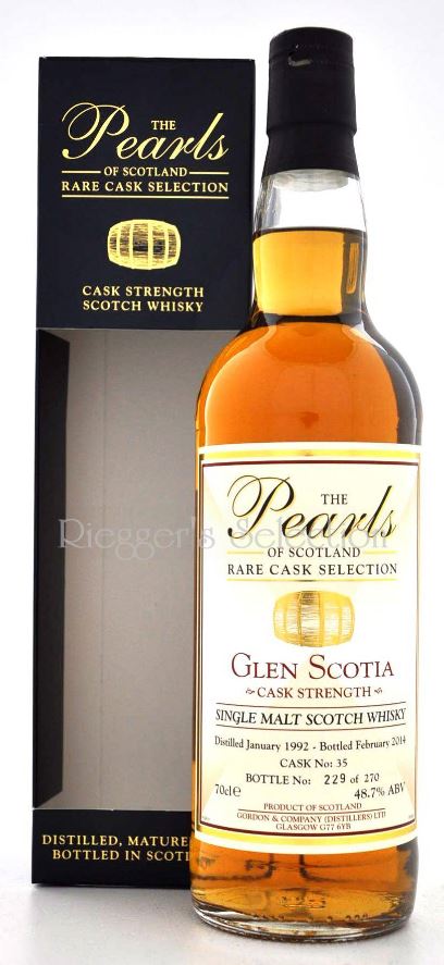 Glen Scotia 1992 - 2014 48,7% Pearls of Scotland Cask Strength