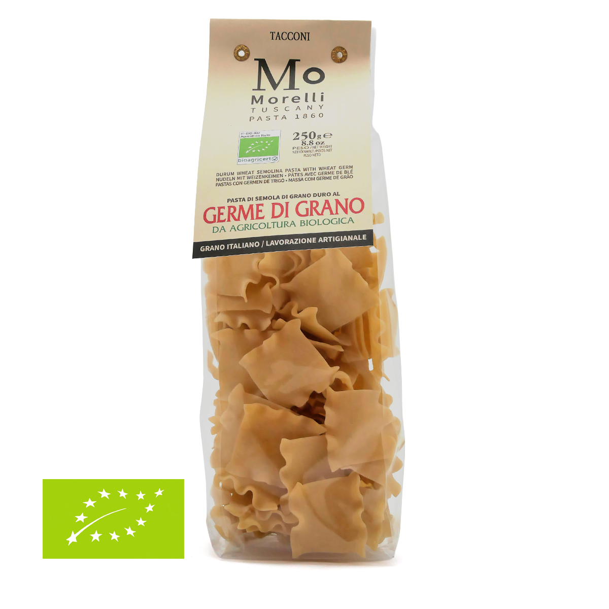 Bio-Pasta, Hartweizengrieß, Weizenkeime, Bio-zertifiziert, Trockennudeln