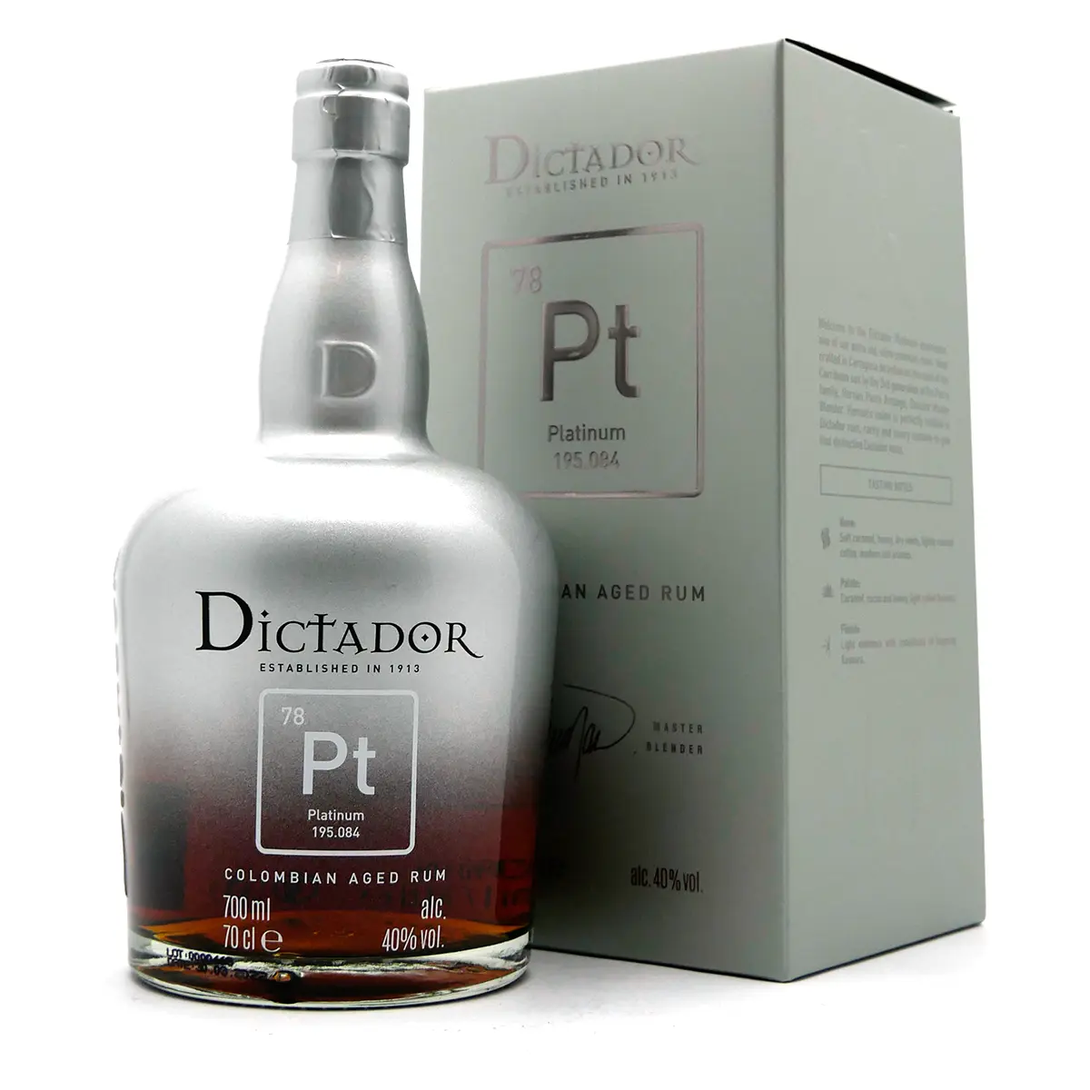 Dictador_Platinum_Pt-09248 Dictador | Pt Platinum Colombian Aged Rum