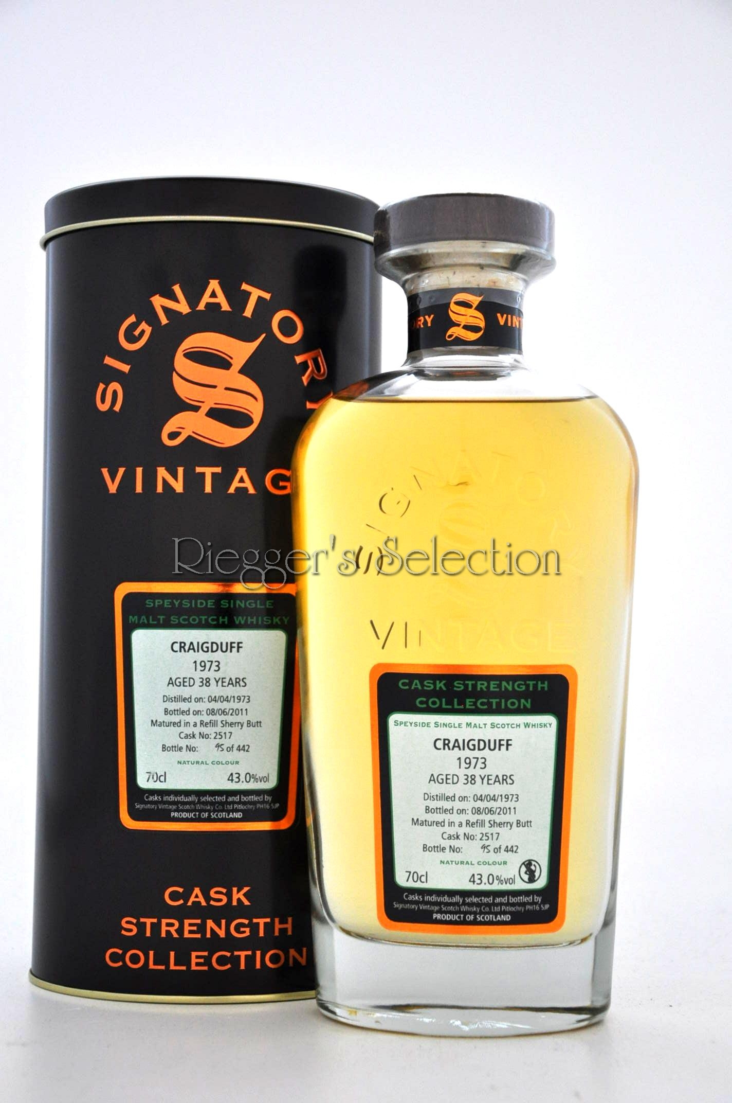 Craigduff 1973 38 Jahre Signatory Vintage Cask Strength