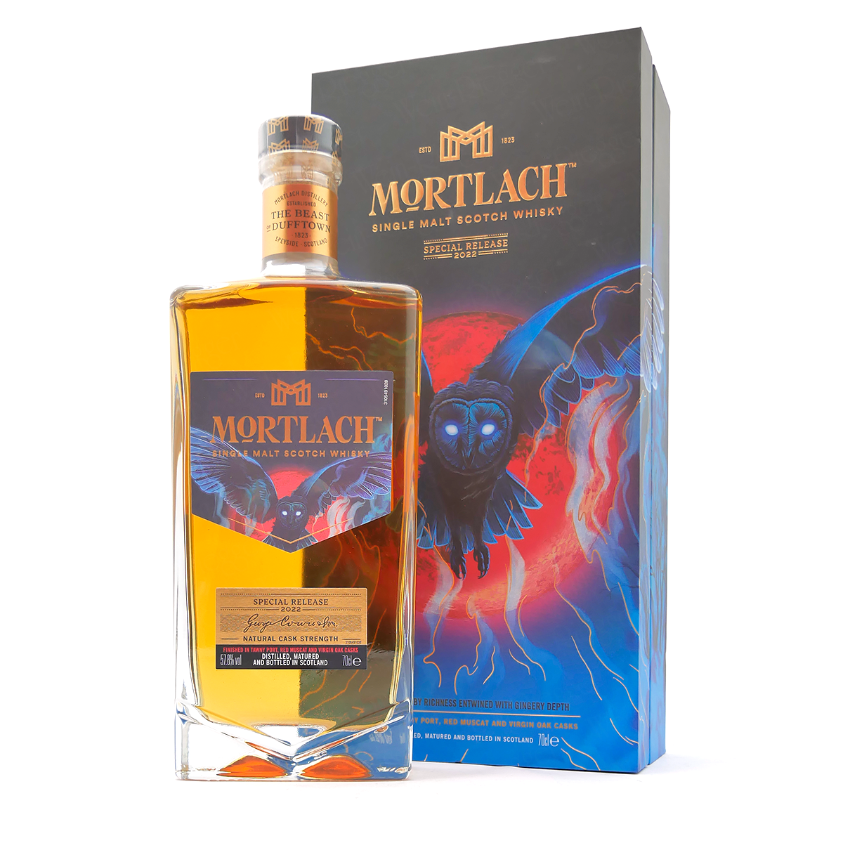 Whisky, Single Malt, Glasflasche, The Beast of Dufftown, Mortlach
