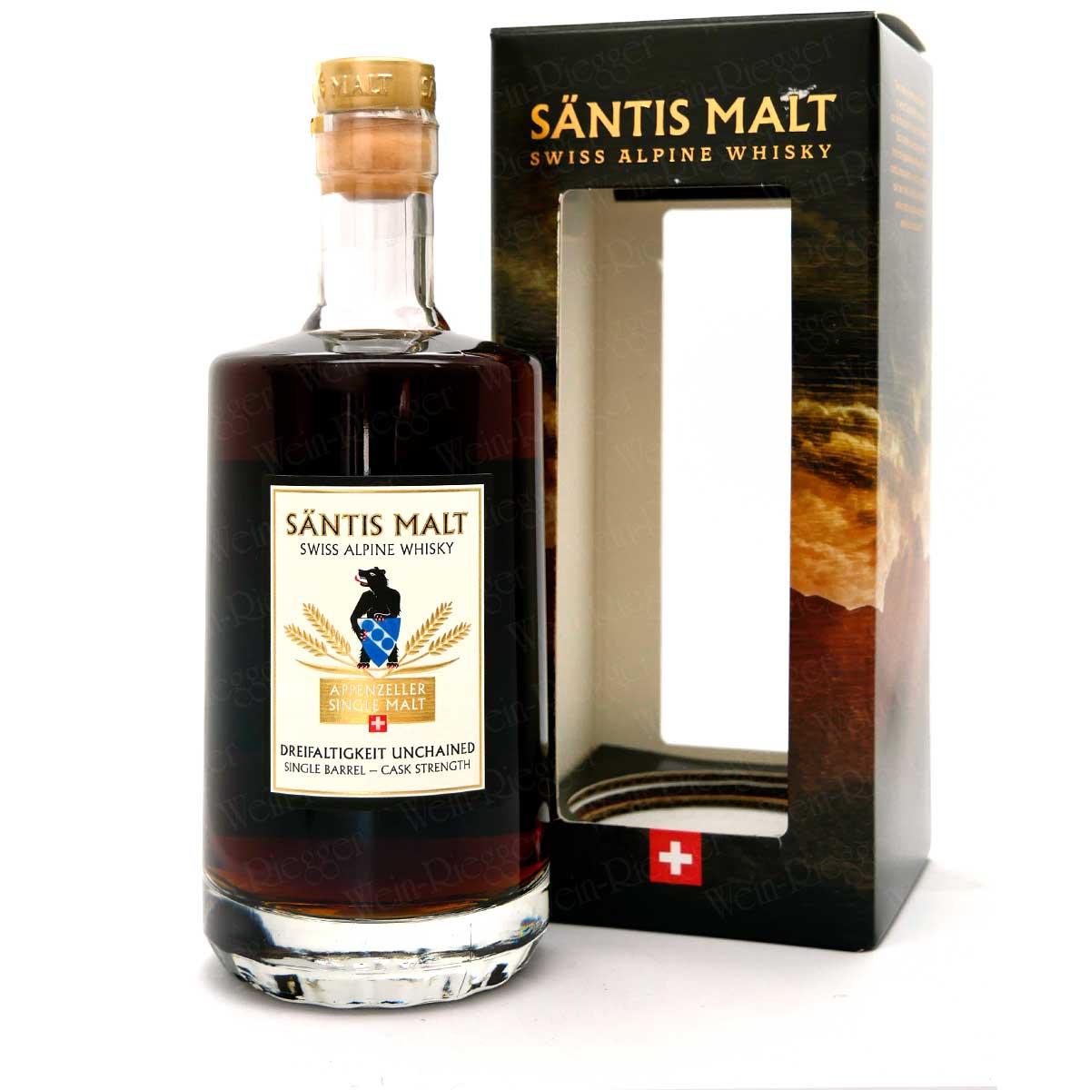 Dreifaltigkeit Unchained Cask Strength 64,9 % vol | Säntis Malt