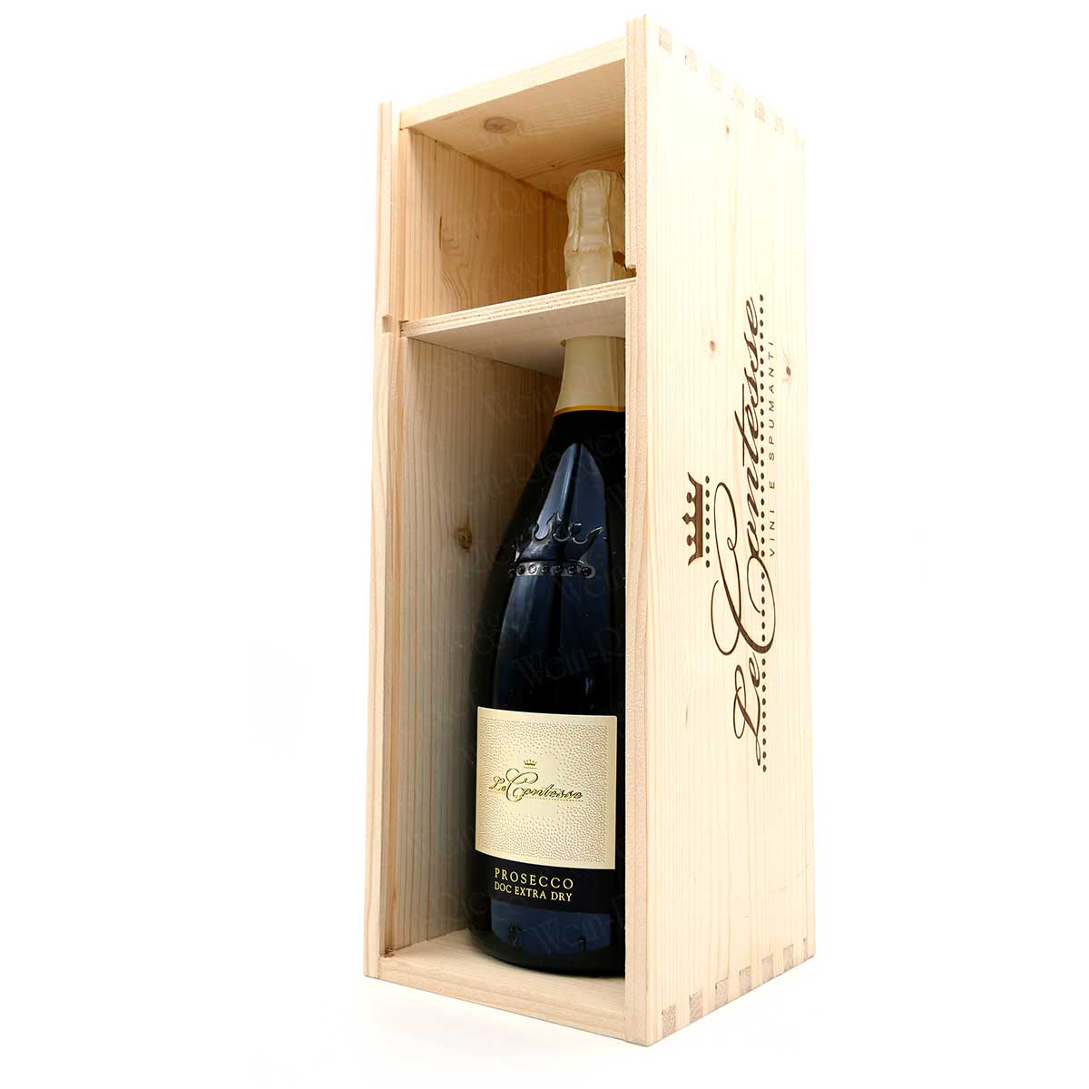 Magnum_Holzkiste_Le_Contesse_Prosecco_DOC_Extra_Dry-08646 Prosecco EXTRA DRY Magnum Holzkiste (1,5 L) Spumante DOC - Le Contesse