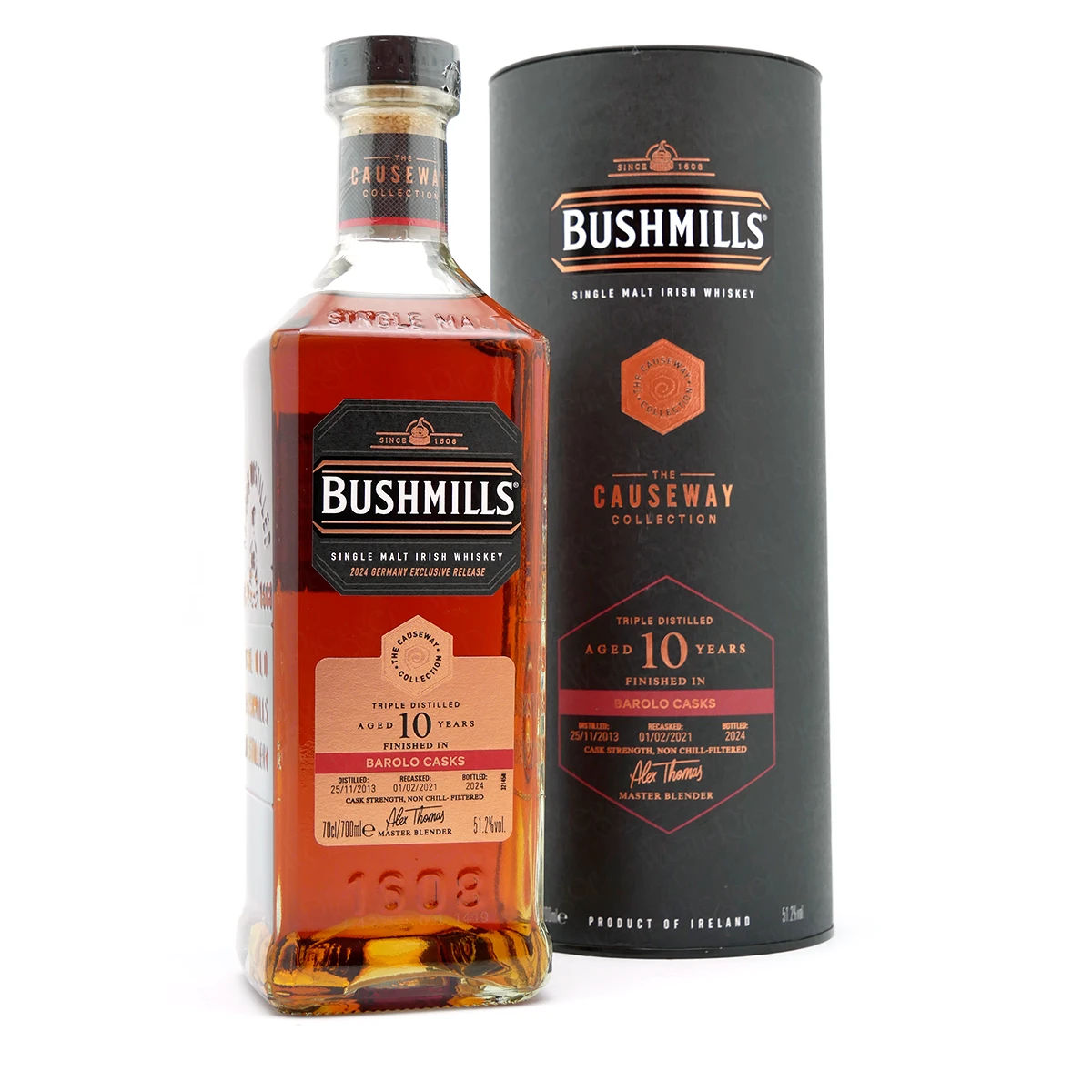 Bushmills 10 Jahre BAROLO CASKS Causeway Collection Bushmills 10 Jahre BAROLO CASKS Causeway Collection