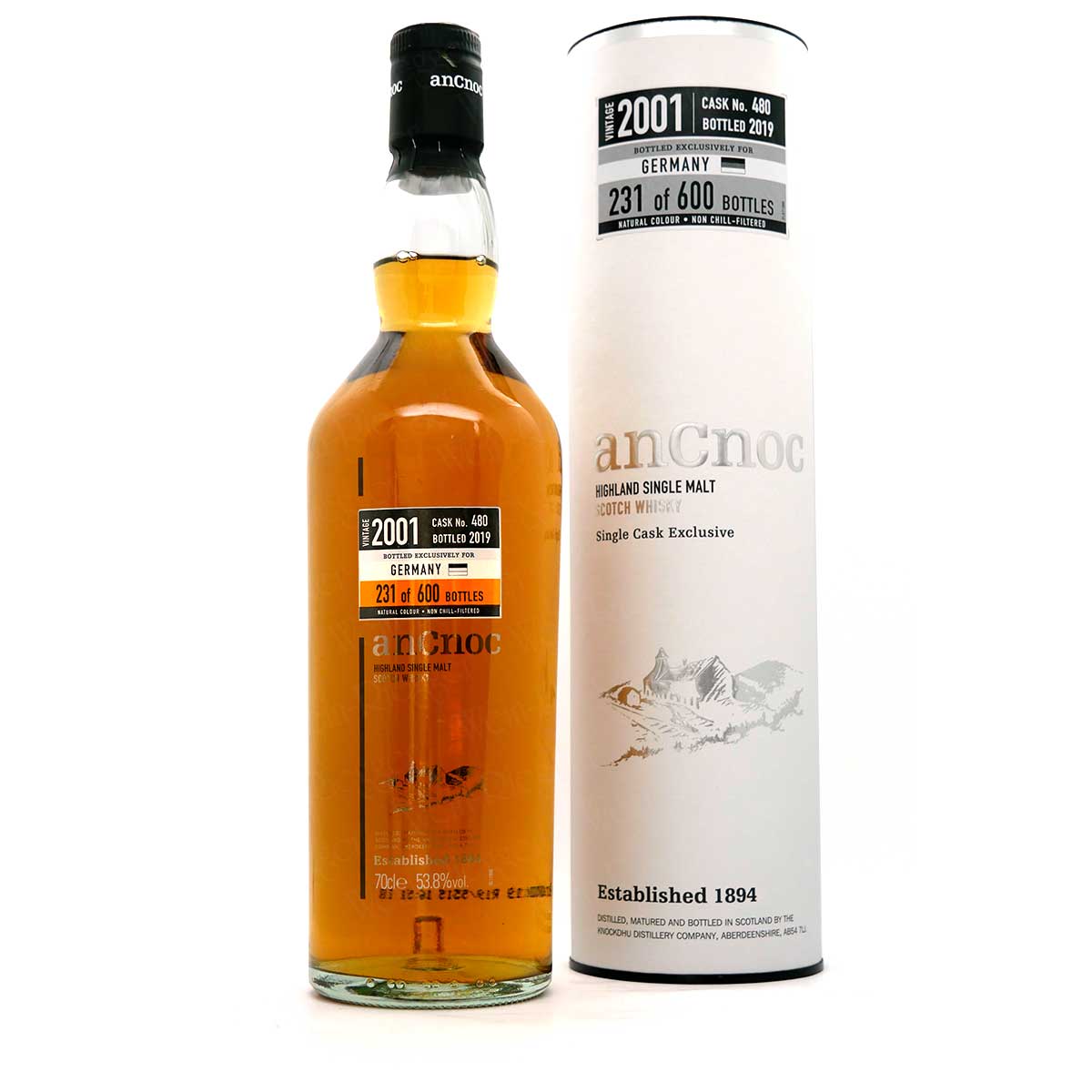 AnCnoc 01/19 Germany Exclusive | Cask No. 480