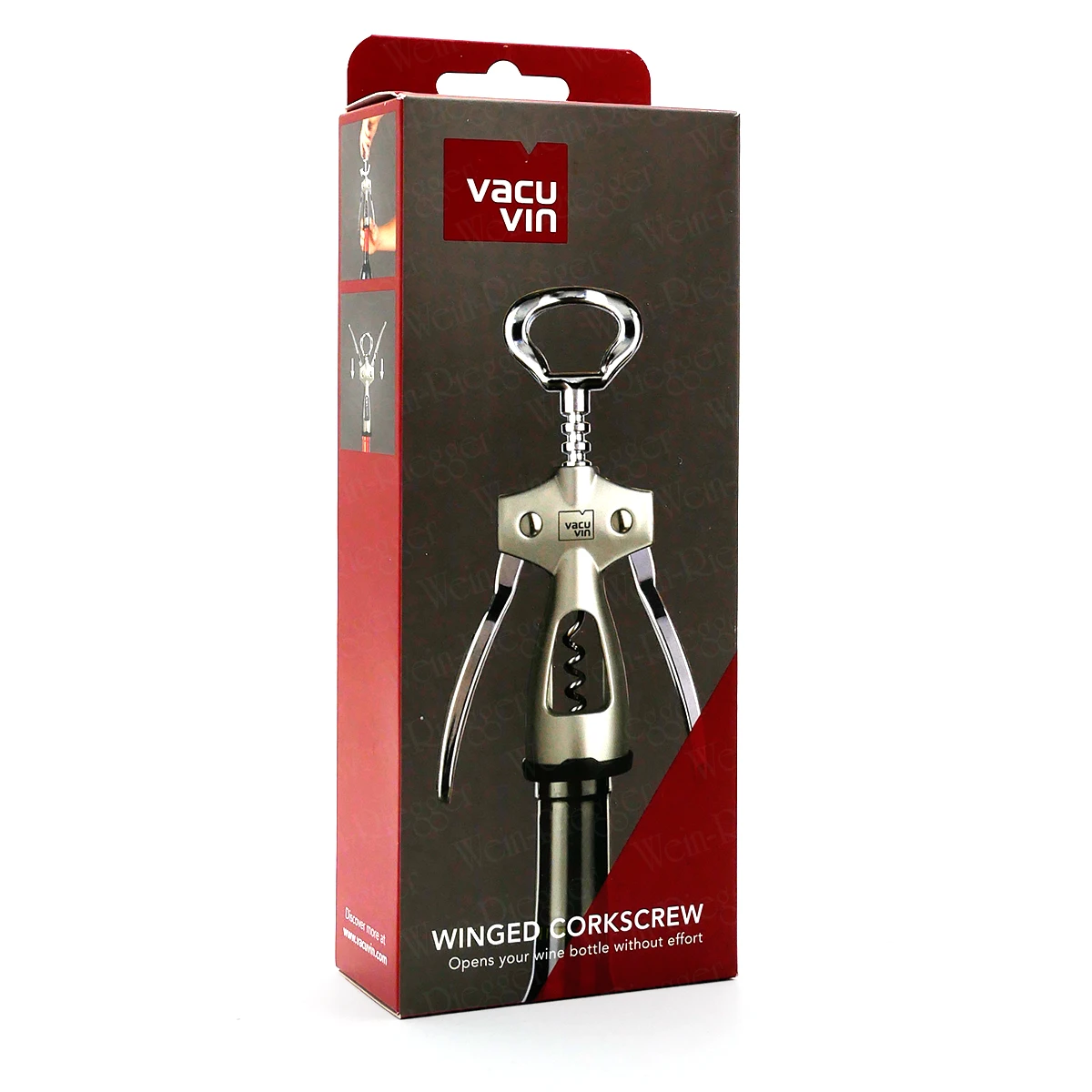 Vacu Vin | Winged Corkscrew Silver Vacu Vin | Winged Corkscrew Silver