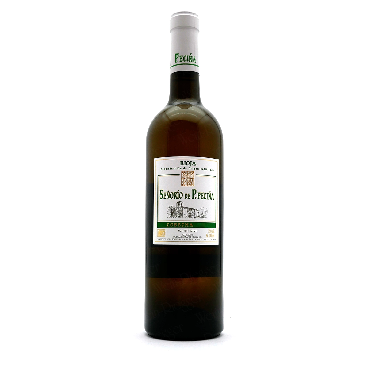 weisswein, rioja, weinflasche, cosecha, senordo de pecina