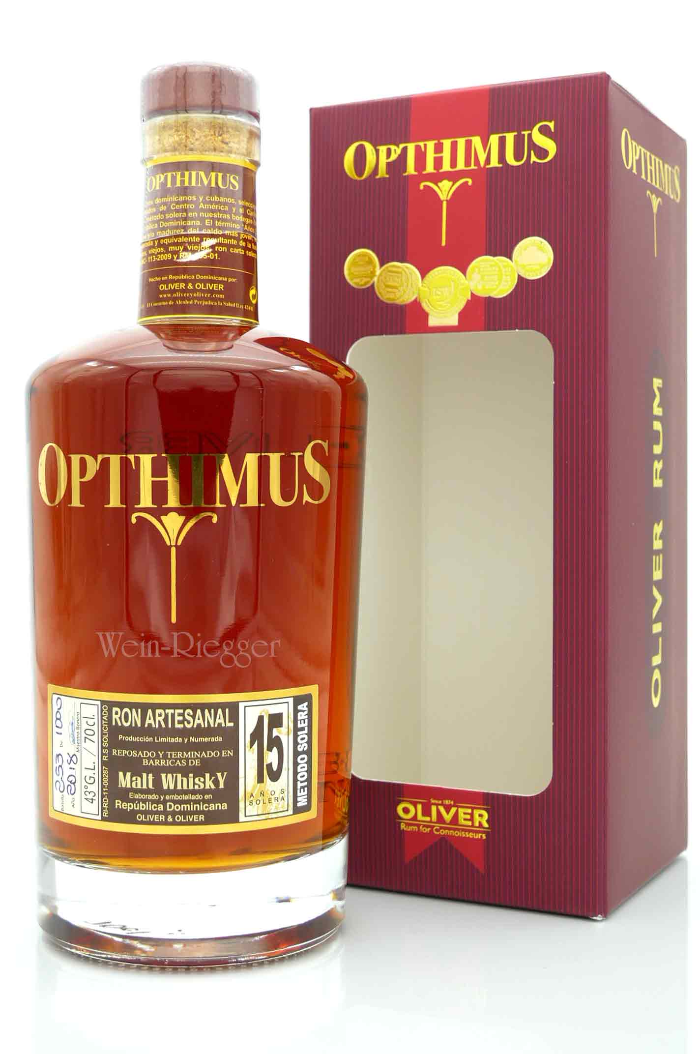 Ron Opthimus 15 Jahre Malt Whisky